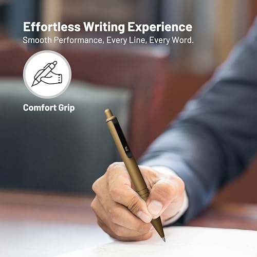 Everyman Military Super Matte Mini Click Pen | Compact Refillable 0.7mm Gel Pen with Premium Grip | Pocket-Size Metal EDC Pen for Travel, Office, Journaling & Everyday Writing - color: Military, style: Mini Click