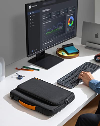 tomtoc 360° Protective Laptop Case for 13.5-14.4 Inch Surface Laptop Studio | Water-Resistant Laptop Bag Fits Surface Laptop 6/5/Studio 2/1, Acer Swift 14, ASUS Zenbook/Chromebook 14, HP EliteBook 14 - color: Black, size: 13.5-14.4 Inch