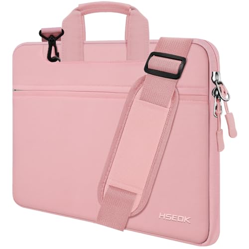 Hseok Laptop Shoulder Bag 13 13.3 14 Inch Case Compatible with MacBook Pro/Neo 14" M5/M4/M3/M2/M1,Mac Air/pro/Neo 13" and Most 13 13.3 14 Notebooks,Spill-Resistant Briefcase,Pink - color: Pink, size: 13-13.5 inch