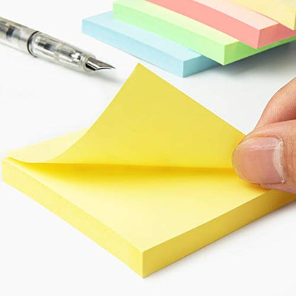 Phthdoty 8 Pads Pop Up Sticky Notes 3x3 Refills Pastel Colors Self-Stick Notes Pads Super Adhesive Sticky Notes Great Value Pack - color: 8 Pads Pastel Pop Up
