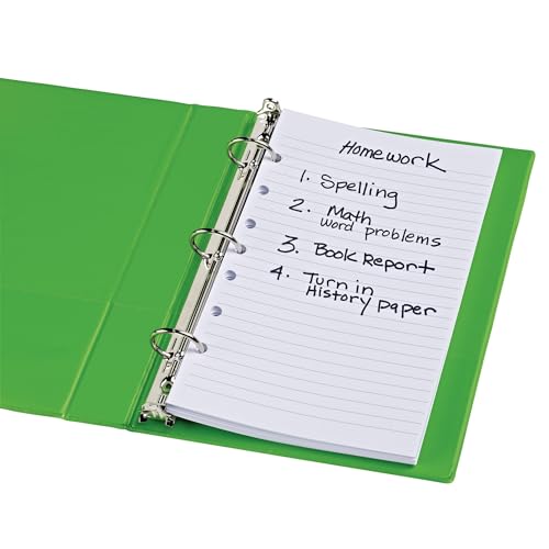 Avery® Mini Binder Filler Paper, Fits 3-Ring/7-Ring Binders, 5-1/2" x 8-1/2", College Ruled, Pack of 100 Sheets