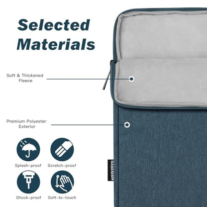 Dadanism 9-11 Inch Tablet Sleeve Bag Carrying Case for iPad (A16) 11th Gen 11", iPad 10th Gen 10.9" Air 5/4, iPad Air/Pro 11", iPad 9/8/7th 10.2", Galaxy Tab A11+ Plus 11"/S9 FE, Tab M11 11", Indigo - color: Indigo, size: 9-11 inch