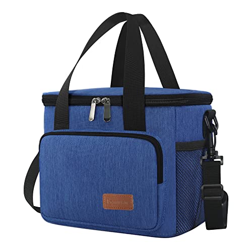 Femuar Lunch Bags for Women/Men, Insulated Lunch Bag for Work Office Picnic - Lunch Cooler Bag Leakproof Lunch Box with Adjustable Shoulder Strap - Blue - color: 4-Blue, size: Medium Size