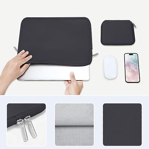 MOSISO Laptop Case 13 inch, 13 inch Laptop Sleeve Bag Compatible with MacBook Neo/Air M5 M4 M3 M2 M1 2026-2018 / Pro M2 M1 2026-2016, Neoprene Computer Sleeve Bag with Small Case, Space Gray - color: Space Gray, size: 13 inch