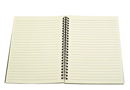Yansanido Spiral Notebook, 6 Pcs A5 Craft Softcover 8mm Ruled 6 Color 60 Sheets -120 Pages Journals for Study and Notes(6 color)