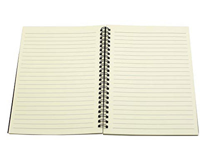 Yansanido Spiral Notebook, 6 Pcs A5 Craft Softcover 8mm Ruled 6 Color 60 Sheets -120 Pages Journals for Study and Notes(6 color)