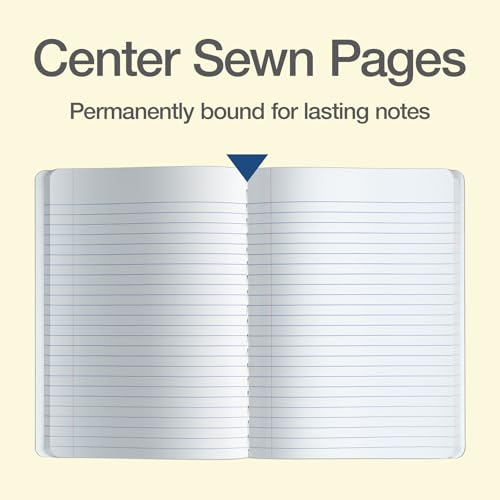 Oxford Composition Notebooks, 4 Pack, Wide Ruled, 80 Sheets, Pastels | Sewn binding keeps all 160 pages in place. Conversion chart and class schedule inside. Color coded covers for each subject.