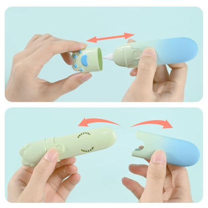 Temiary 4P Cute Cat Paw White Correction Tapes, White Smooth Pull Out Tape