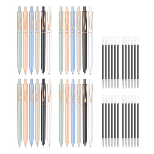 Gel Pens,0.7mm Quick Dry Black Ink Pens, Medium Fine Point Smooth Writing Pens, Cute Office School Supplies Gifts for Women, Bulk Pack of 24 (24)