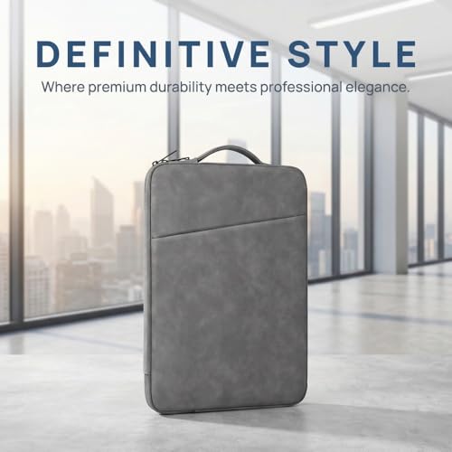 Laptop Sleeve 16 inch,Laptop Sleeve Bag Compatible with MacBook Pro/Air,HP,Dell,Lenovo,Slim Shockproof Cover with Accessory Pocket(Gray) - color: Dark Gray, size: 16 inch