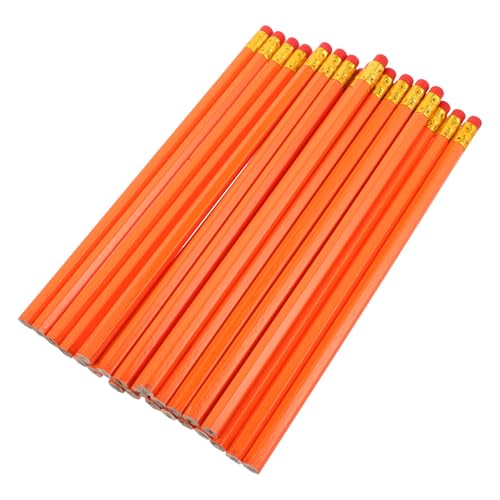 COHEALI 24pcs Yellow Hb Wooden Pencils with Erasers, Classroom and Back to School Writing Supplies, Comfortable Grip Pencils for ’ Drawing and Writing