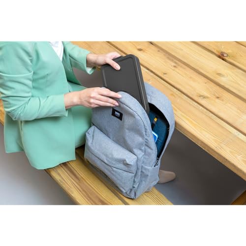 Brabantia Make & Take Flat Lunch Box (Dark Gray) Convenient Size for Bags, BPA-Free, Airtight Snap Locks, Microwave & Freezer Safe, Travel Meal Prep Container, 37oz - color: Dark Gray, style: Flat Lunch Box
