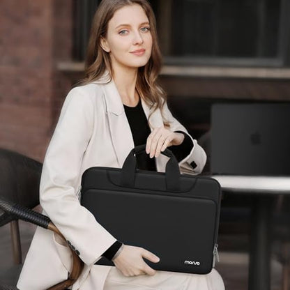 MOSISO 360 Protective Laptop Bag 14 inch, 14 inch Computer Bag Compatible with HP Lenovo Dell ASUS Acer, HP Stream, Dell Latitude, Lenovo IdeaPad, Laptop Carrying Case with Strap&Handle, Black - color: Black, size: 14 inch
