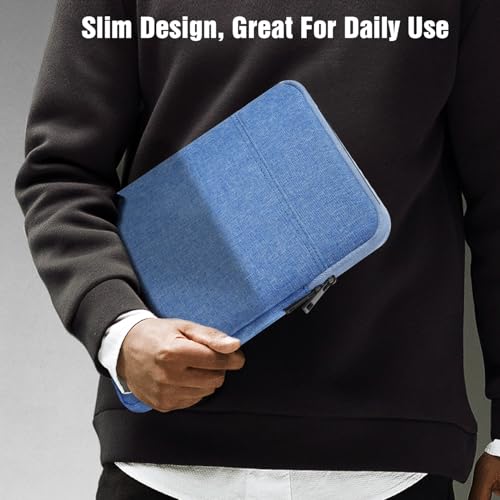 TiMOVO 9-11" Tablet Sleeve Bag, Sky Blue | Fit iPad 11" A16 2025 / 10.9"/10.2" / Air 11" 5/4 Gen / Galaxy Tab A9+/A11Plus 11", Fit Smart Keyboard - color: Sky Blue, size: 9-11 Inch