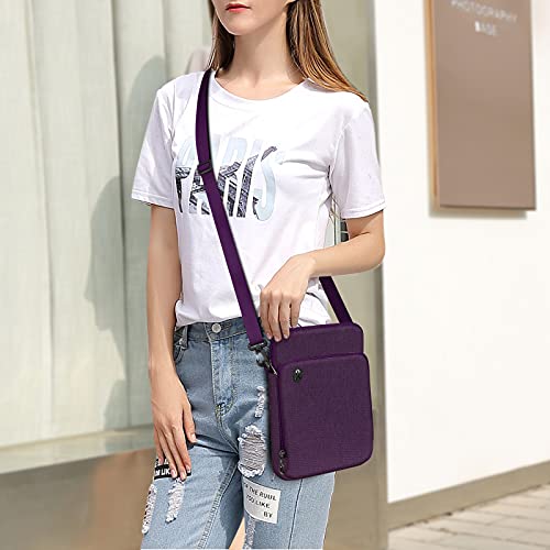 FINTIE 11 Inch Tablet Sleeve Case, Briefcase Shoulder Bag for 11" iPad (A16) 2025, Air M3 M2 2025/2024, 10.9" iPad 10th Gen, 10.9" Air 5/4, Galaxy Tab, Purple - color: Purple