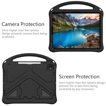 Dteck Kids Case for iPad Air 13" M2 2024, iPad Pro 12.9" (3rd/4th/5th/6th Gen) - Lightweight, Shockproof, EVA Kids-Friendly Handle Stand & Pencil Holder, Black - color: 20 Black