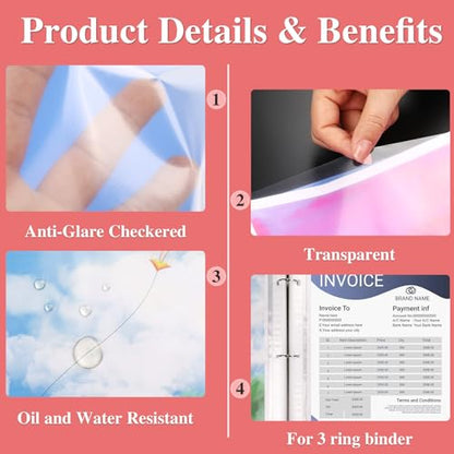 900 Pack Sheet Protectors 8.5 x 11 inch Clear Page Protectors for 3 Ring Binder, Plastic Sleeves for Papers, Document - size: 900Pack