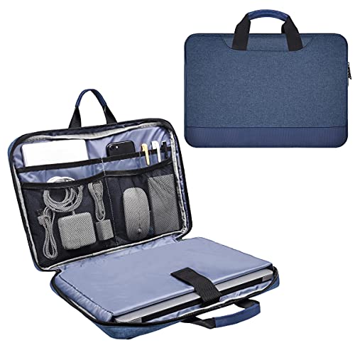 15.6 Inch Laptop Sleeve Bag, Waterproof Men Women TSA Case for Macbook Pro 16 M5 M4 M3 M2 M1, Acer Aspire E15/Predator, Lenovo Ideapad 1 15.6, HP Envy/Victus 15.6, ASUS Dell 15 16 Case, Navy Blue - color: Blue, size: 15.6 Inch