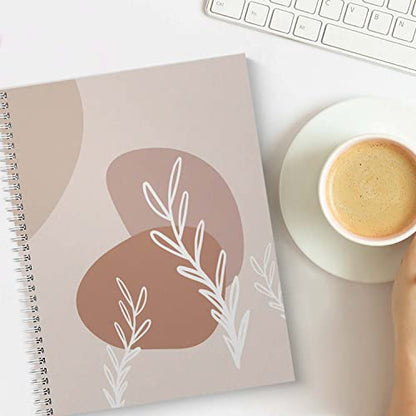 Gotcha Covered Notebooks Abstract Botanical Spiral Notebook / 8.5" x 11" Journal / 120 College Ruled Pages/Durable Gloss Laminated Softcover/White Wire-o Spiral Binding/Made in the USA