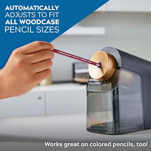 X-ACTO Mighty Pro Electric Pencil Sharpener, Black, 1 Count - Back to School, Teacher, Classroom Supplies