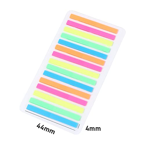 300 Sheets Transparent Sticky Index Tabs, Clear Sticky Notes Long Page Book Markers Tabs,Writable Page Sticky Notes(Macaron) - color: Style B