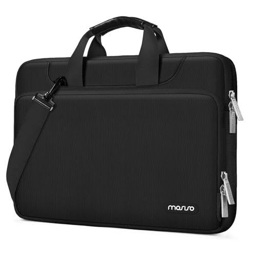 MOSISO 360 Protective Laptop Bag 14 inch, 14 inch Computer Bag Compatible with HP Lenovo Dell ASUS Acer, HP Stream, Dell Latitude, Lenovo IdeaPad, Laptop Carrying Case with Strap&Handle, Black - color: Black, size: 14 inch