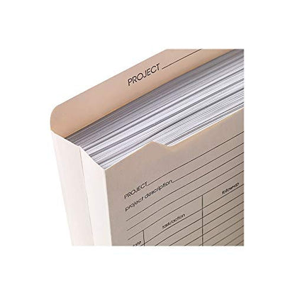 Staples Reinforced Pre‑Printed File Jackets, Letter Size, 2‑Inch Expansion, Manila, Durable Indexed Filing – 50/Box - style: 50 Pack