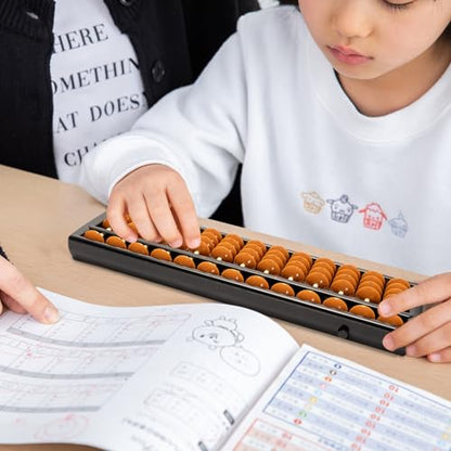 Yellow Mountain Imports Soroban Abacus - 13 Column, 9.7-Inch Professional Japanese Calculator for Mental Math and Montessori Learning - size: 9.7 inch
