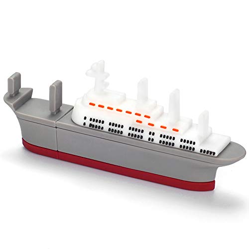 BorlterClamp 32GB USB Flash Drive Cute Cartoon Cruise Ship Model Memory Stick, Gift for Students and Children - color: cruise ship, size: 32GB