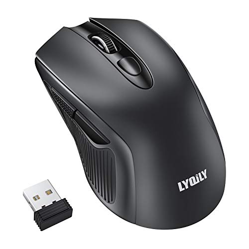 2.4G Wireless Optical Mouse, Energy Saving, 5 DPI, 6 Buttons for PC Laptop