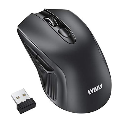 2.4G Wireless Optical Mouse, Energy Saving, 5 DPI, 6 Buttons for PC Laptop
