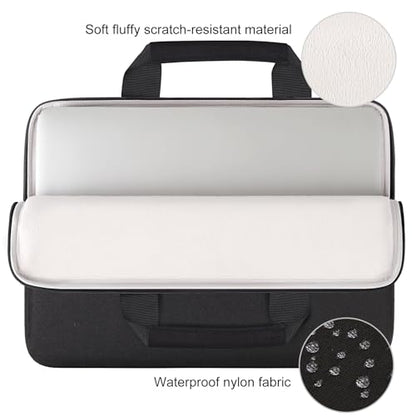 DOMISO 15.6 inch Laptop Case Sleeve Protective Cover Compatible with 16 inch MacBook Pro M4 M3 M2/Pro Max,15.6-16 inch HP Dell ASUS Lenovo Chromebook,Waterproof Computer Cases Bag with Handle,Black - color: Black, size: 15.6 inch