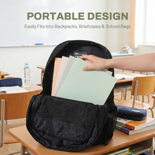 SUNEE Folders with Pockets (25 Pack, Grayish Green), 2 Pocket Folders Fit Letter Size, Paper File Folder for School Office Home Business, Textured Paper - color: Grayish Green, style: 25-Pack