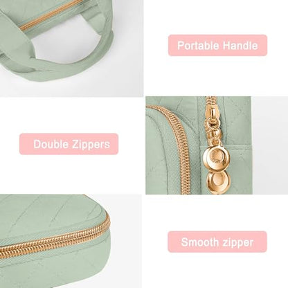 MOSISO 360 Protective Laptop Case 16 inch,15-15.6 inch Laptop Sleeve Compatible with MacBook Pro 16 M5 M4 M3 M2 M1 HP Acer Dell Lenovo,Square Quilted Bag Cover with 2 Pockets&Handle&Belt, Sage Green - color: Sage Green, size: 16 inch