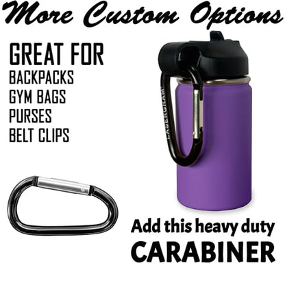 LaserGram Personalized Water Bottle, Grad Cap Class of 2023, 2024, 2025, 2026, 2027, Stainless Steel Double Wall Vacuum Insulated with Flip Top Straw, Custom Engraved Gift (12oz / 335ml Dark Purple) - color: Dark Purple, size: 12 Ounces