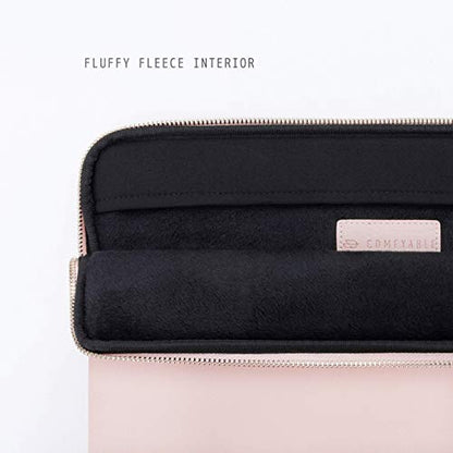 Comfyable Laptop Sleeve 13 Inch 14 Inch Compatible with MacBook Air M5 2026 & MacBook Pro M5 Pro/Max 2026, 13" MacBook Neo, Water-Resistant Laptop Case, Pink & Black
