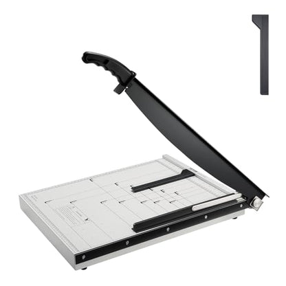 VEVOR Paper Cutter, 18 in Cut Length Guillotine Trimmer, 15-Sheet Capacity, Heavy-Duty Paper Cutter with Security Guard Rail/Blade Lock, Paper Trimmer for Cardstock, Cardboard, Home, Office & School
