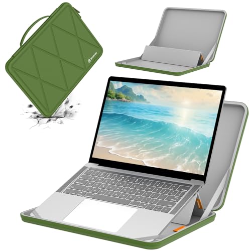 Smatree MS79T Hard EVA Case with Stand for 15.6" Samsung Galaxy Book 4/3 | Compatible for 15.6 inch Samsung Galaxy Book4/Galaxy Book3 Laptop Notebook Bag, Green - color: MS - Green, size: For 15.6 inch Galaxy Book4/3 (MS79T)