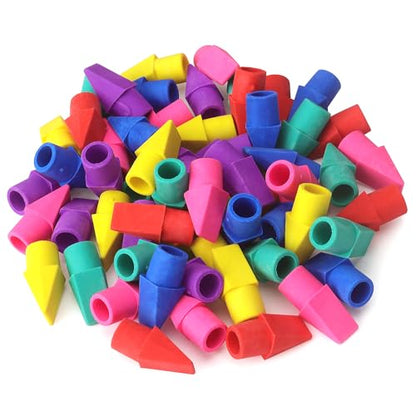 Tamaki 60 Pack Erasers for Pencils, Pencil Top Erasers Cap, 6 Colors | Toppers Eraser for kids