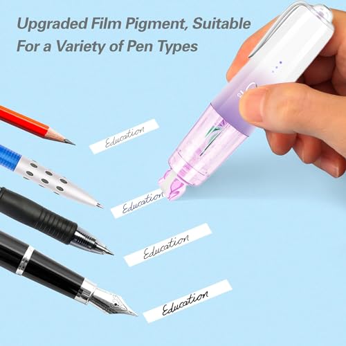 Refillable Retractable Quick Dry White Correction Tape,Mini Small Japan Aesthetic Cute Correction Tape Pen, with Easy to Use Kawaii Pen Shaped Applicator,for Home Office School Supplies