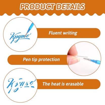 0.5 mm Erasable Gel Ink Pen Refills Compatible with Frixion Friction, 8 Colors Smooth Writing Multicolor Retractable Fine Point Pen Refill for School Office Home Art Drawing Writing and Planner (16)