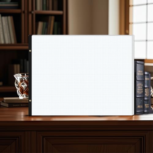 Large Engineering Graph Pad - 22" x 17" Grid Notepad, 4"x4" Graph Paper, 50 Sheets/100 Pages, 100 Gsm Graph Paper for Engineer Architect Designer Mathematician Draftsman - size: 22 x 17 Graph Paper Pad