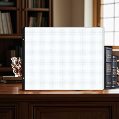 Large Engineering Graph Pad - 22" x 17" Grid Notepad, 4"x4" Graph Paper, 50 Sheets/100 Pages, 100 Gsm Graph Paper for Engineer Architect Designer Mathematician Draftsman - size: 22 x 17 Graph Paper Pad