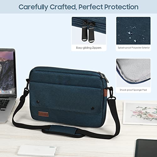 TiMOVO 9-11 Inch Tablet Sleeve Bag with Shoulder Strap, Indigo | Protective Carrying Case with Adjustable Shoulder Strap & Pocket, Fits iPad 10th/9th-7th Gen, Air 11/5th/4th, Tab A9+ 11" - color: Indigo