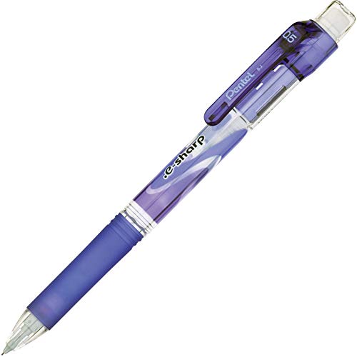 Pentel e-sharp Automatic Pencil, 0.5mm, Violet Accents, Box of 12 (AZ125V) - color: Violet, size: 12 Count (Pack of 1)