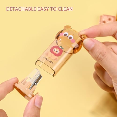 Cute Bear Stationery Set,Including 3Pcs Cute Bear Pencil Sharpeners, Kawaii School Supplies for Kawaii Office School Home Supplies - style: bear