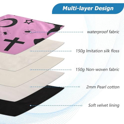Cute Laptop Sleeve 13 inch Bats Crosses Stars Gothic Laptop Bag 14 inch Waterproof Computer Bag for Women Laptop Accessories Computer Cover Bag for Tablet Men, A06D24018 - color: Bats Crosses Stars Gothic