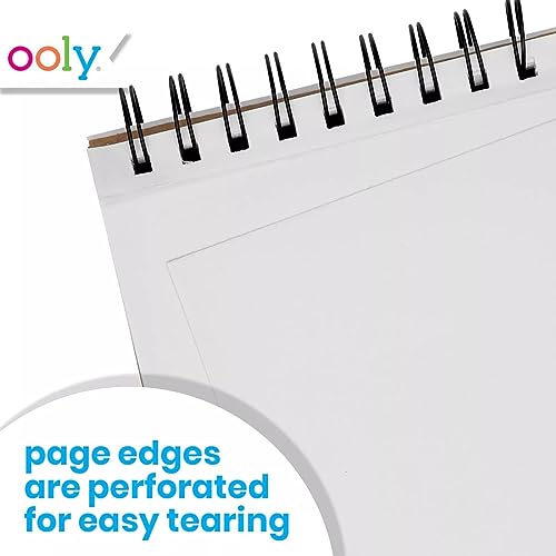 OOLY DIY Cover Large Sketchbook, 8 x 10.5 Inches White Paper Sketchbook Drawing Book for Kids, Artists Drawing Pad for Gel Pens - color: White Paper, style: Large (8" x 10.5")