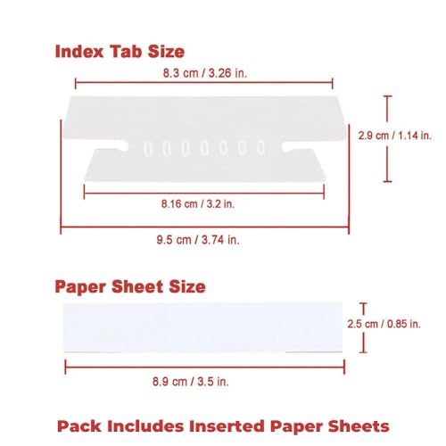 1InTheOffice Clear Hanging Folder Tabs and Inserts, Plastic Clear Tabs and Inserts, File Folder Tabs, 3-1/2" x 5/8", 100/Pack - size: 3 1/2"