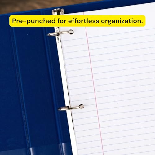 School Supply Boxes | Wide-Ruled Loose Leaf Paper | 6 Pack | 100 Sheets Per Pack, 3-Ring Binder Compatible - color: Wide-Ruled, size: 6 Pack